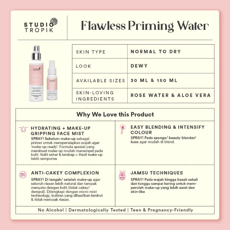 STUDIO TROPIK Flawless Priming Water