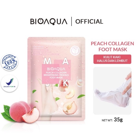 BIOAQUA Brightening Foot &amp; Hand Mask / Masker Kaki - Tangan 35 Gr