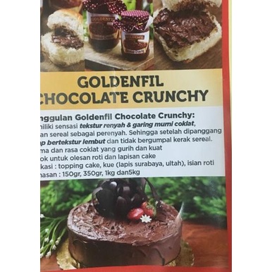 

SALE✅Murah PAKET 2 PCS GOLDENFIL Selai Coklat Crunchy Chocolate CHOCO CRUNCH Kemasan 1 Kg|RA9