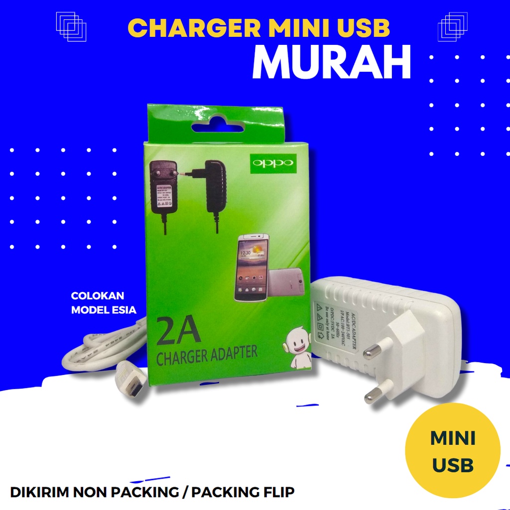 Charger Murah Mini USB BT1-505 Charger Colokan Esisa / Colokan Blackberry Lama Charger Handphone Universal for Android