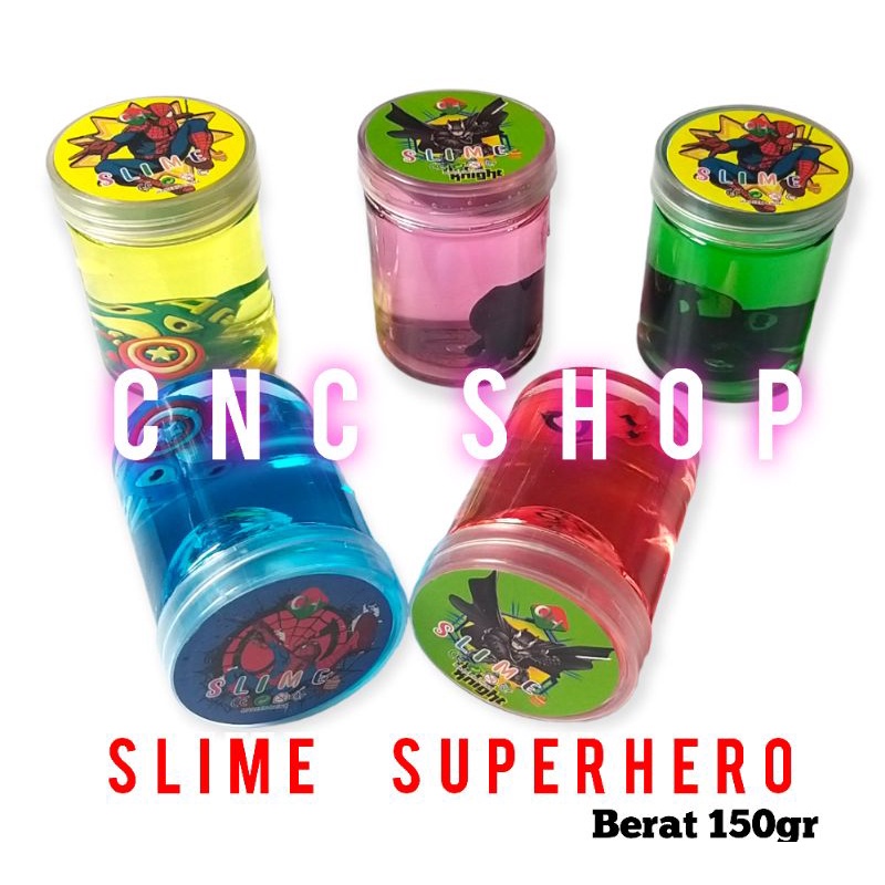 Slime Jelly Superhero Warna Warni Mainan Anak Laki Slem Import Bagus Lucu