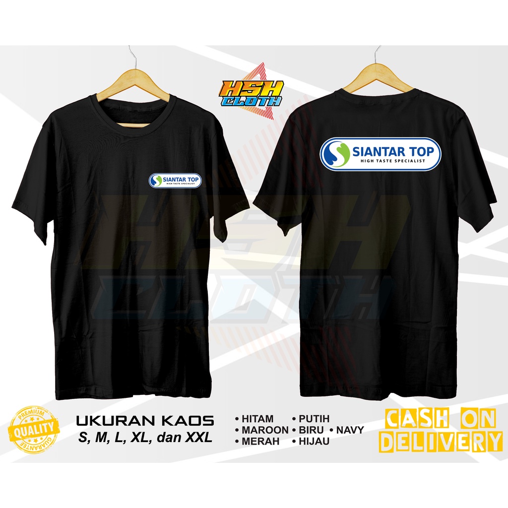 Baju Kaos Distro PT. Siantar Top Tbk High Taste Specialist V2 Perusahaan Bisa Custom - HSHCloth