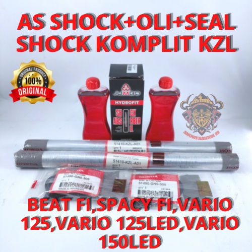 AS SHOCK DEPAN KZL + SEAL ABU SHOCK + OLI HONDA BEAT FI, SPACY FI, VARIO 125, VARIO 125 LED, VARIO 1