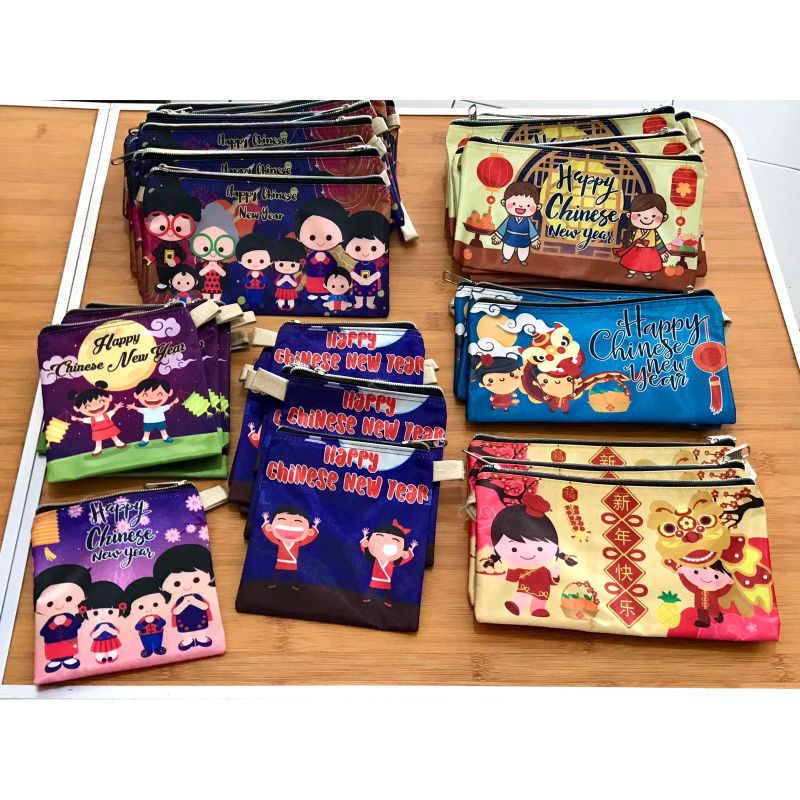 

pouch angpau satin besar _ ready stock