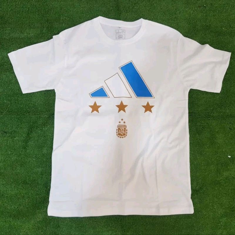 Koas Tshirt Argentina Juara Dunia 2022 Bahan Combed 30s