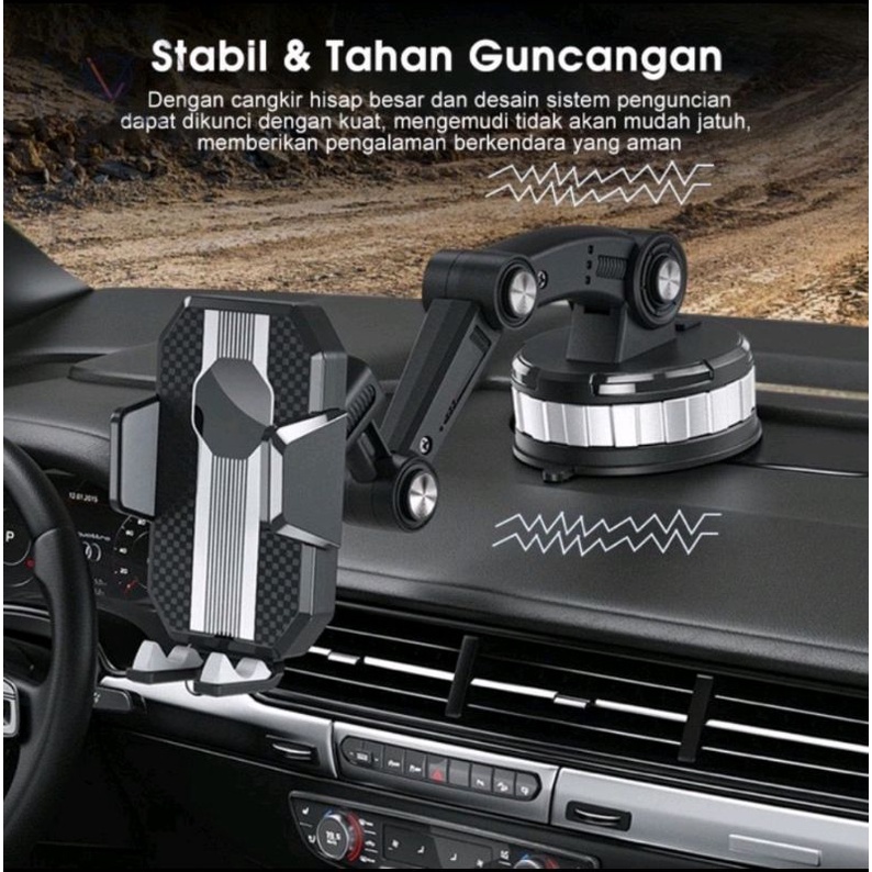 HD-61 Holder Mobil Multifungsi GPS Dashboard Kaca Mobil Meja Kualitas Bagus