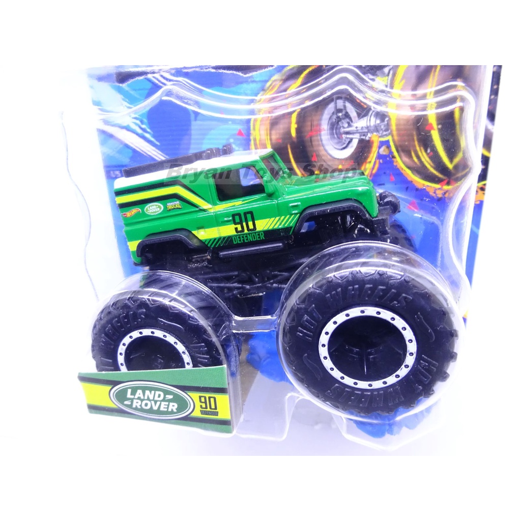 Hot Wheels  Monster Trucks Land Rover Hijau No. 90