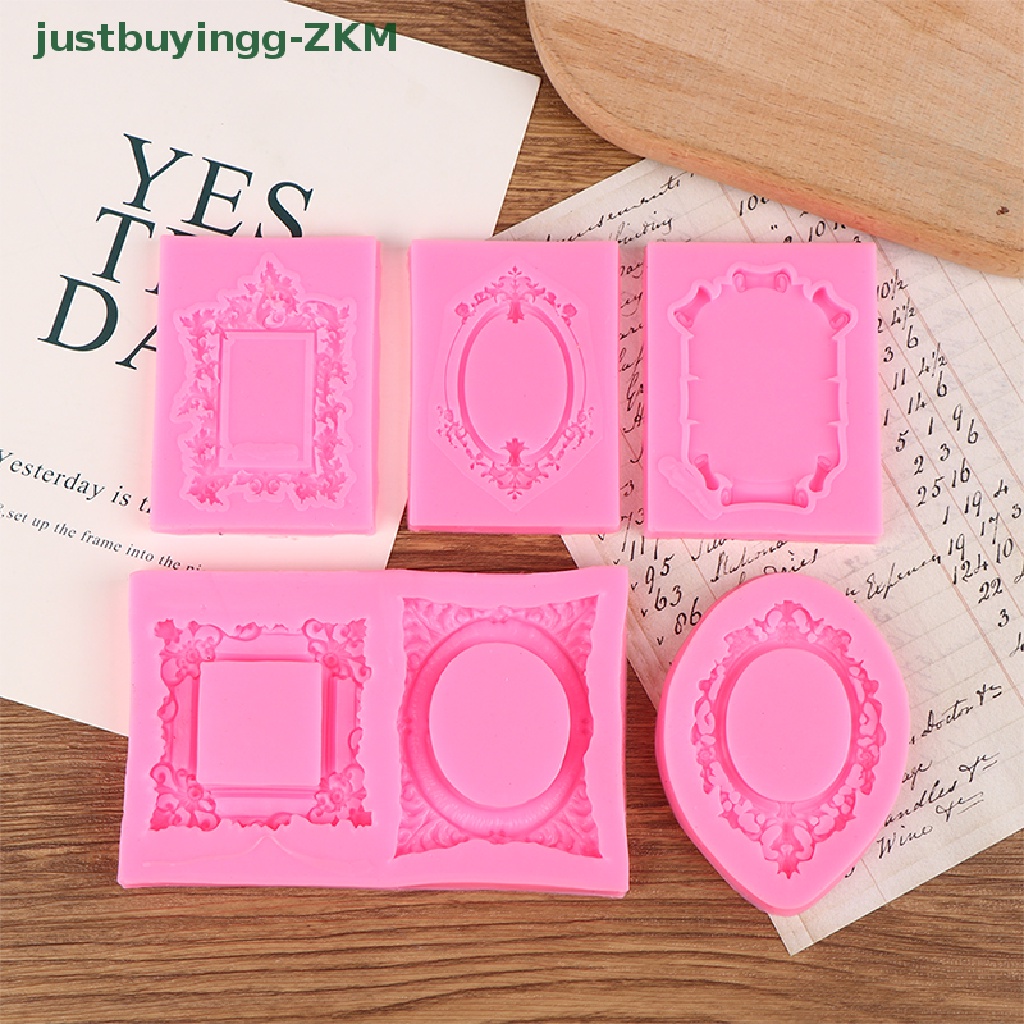 [Tinggal Belig] 1Pc Cetakan Fondant Renda Gulir Bingkai Foto Silikon Permen Kue Border Dekorasi [RICO]