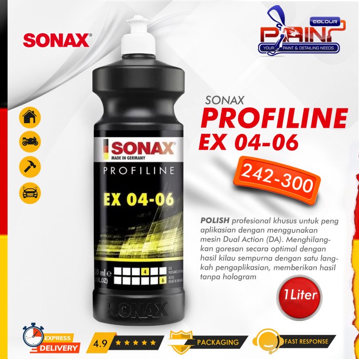 SONAX Profiline EX 04 06 1Liter 242-300 Dual Action STEP 2 - Finishing