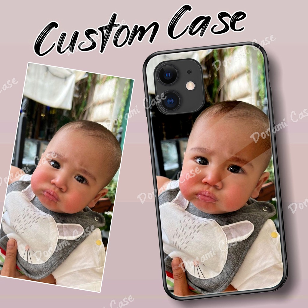Custom Case Bisa Request Foto Sendiri/Gambar + Bisa Tulis Nama - Case 2D Glossy - Case Samsung Oppo 
