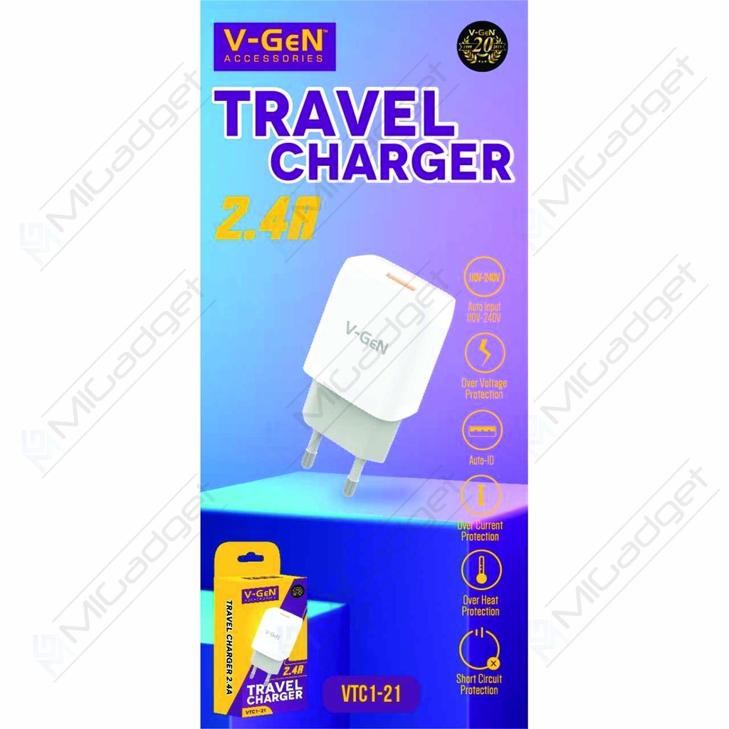 Adaptor Charger USB V-GeN 2.4A Kamera CCTV