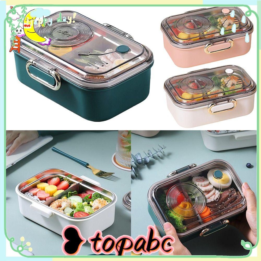 Top Lunch Box Microwavable Untuk Pelajar Pekerja Kantor Wadah Makanan Anti Bocor