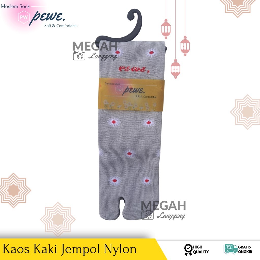 ( 6 &amp; 12 pasang ) Kaos kaki motif BUNGA campur isi 12 pasang kaos kaki sudah kemas satuan - Kaos kaki jempol Muslimah kaoskaki krem telapak bermotif lucu Bintang Polkadot Pisang Love - kaos kaki jempol warna warni - kaos kaki muslimah