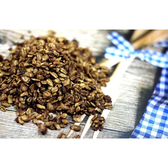 

Granola Choco Crispy 1 Kg Polos Tanpa Topping - Cereal Oat Muesli Menu Sarapan
