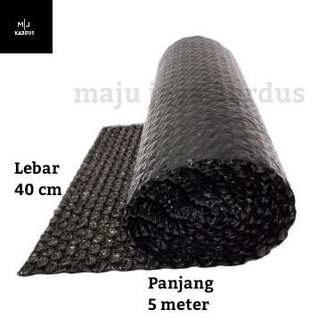 

㍼ Bubble Wrap Hitam / Plastik Bubble Hitam 40 cm x 5 meter ☣