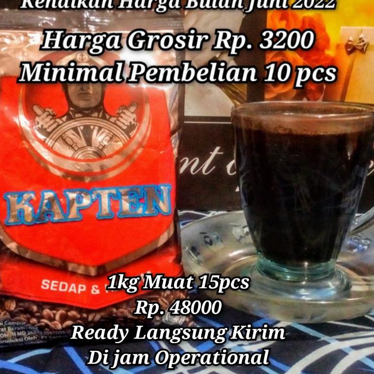 

(No)(M51Z)✔ ❤RAYA❤ (ecer & grosir) Kopi Hitam Murni Cap Kapten 60g pasti dikirim