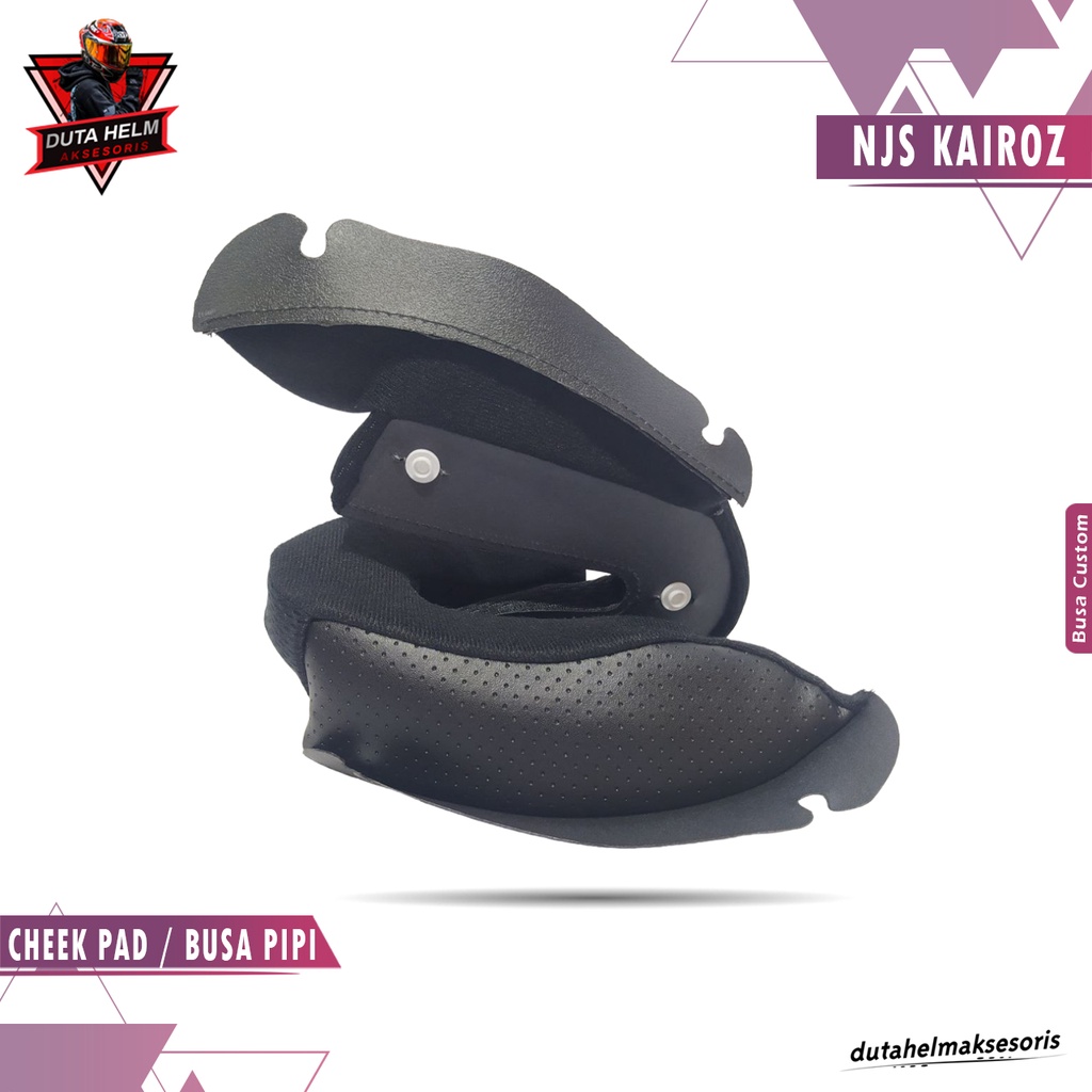 Busa Helm Njs Kairoz V1 V2 GT Size S M L XL XXL Pipi Cheek Pad Spon Samping Cheek Pad