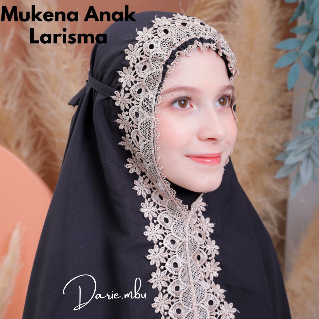 Mukena Anak Renda Mewah Larisma Seris Katun Mikro Premium