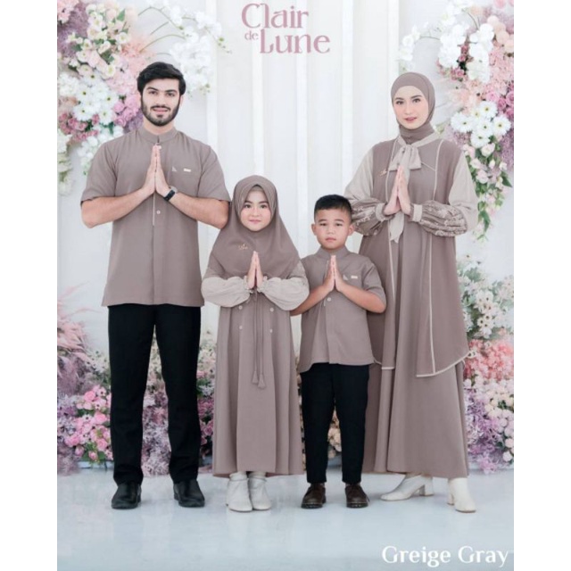 RIHAIA | Sarimbit Keluarga 2023 Clair Claire de Lune by Aden Hijab