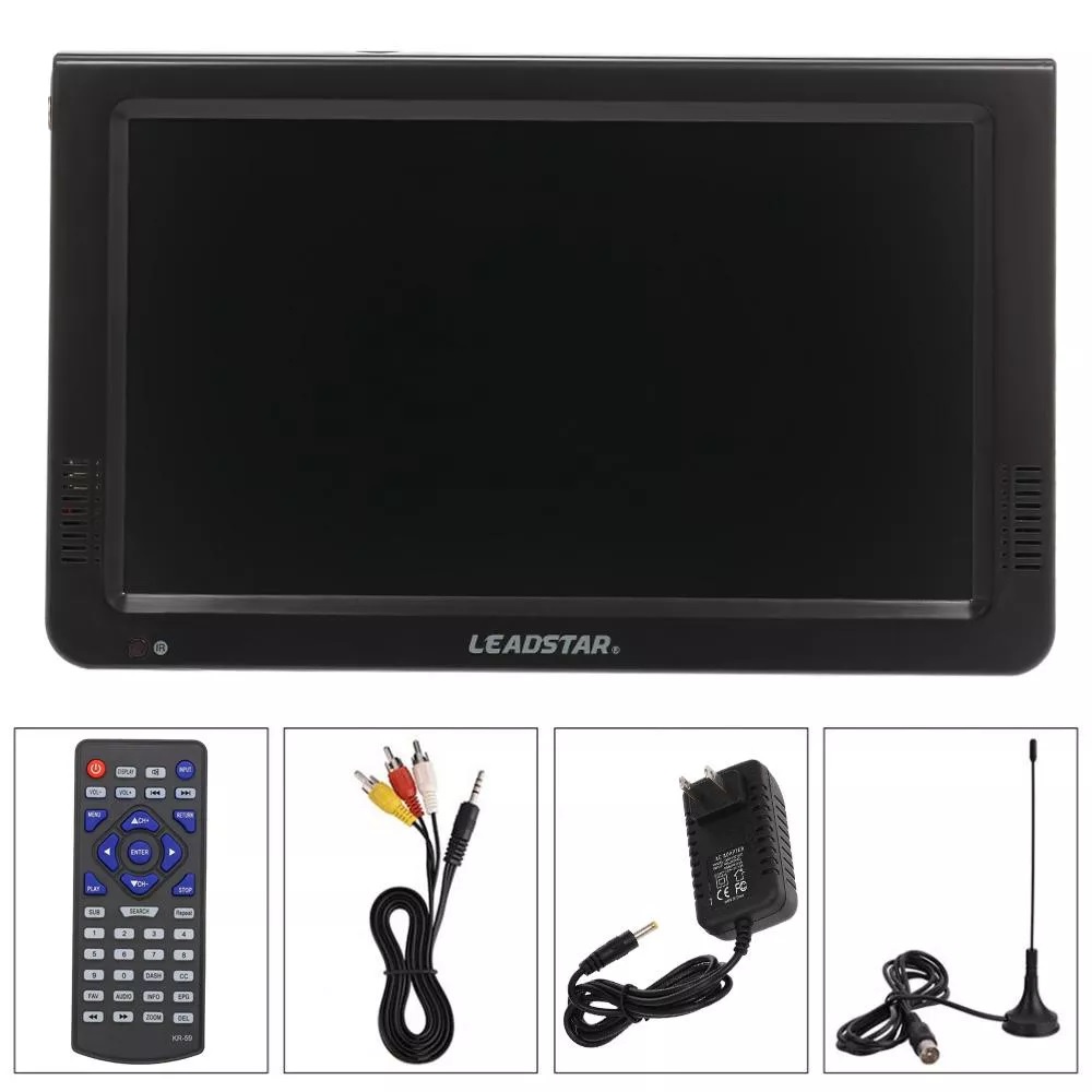 LEADSTAR D10 - TV Digital Portabel 10 Inci - Support Siaran Digital