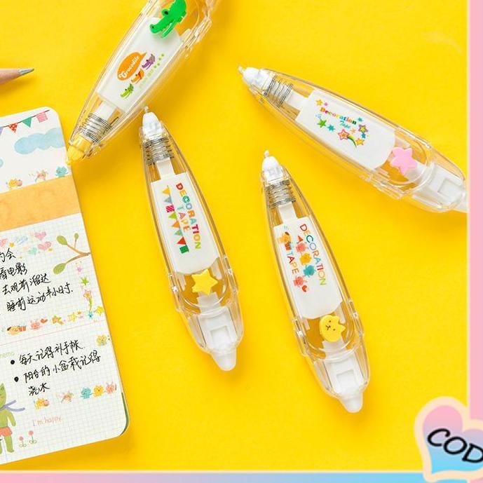

Ready Stock ❤️ Penggantian Pola Lucu Isi Ulang Siswa Menandai Pita Koreksi Buku Harian DIY-A.one~
