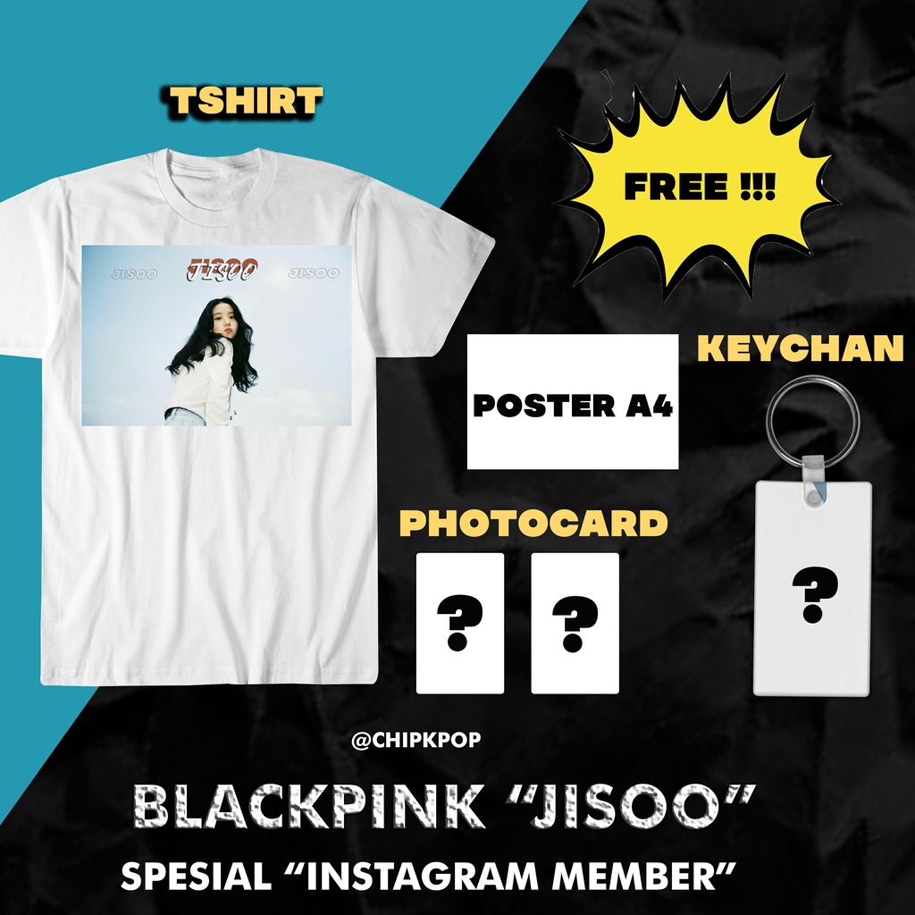 JISOO BLACKPINK I KAOS KPOP MURAH I JISOO PHOTOCARD I BAJU SKZ I KAOS BLACKPINK I BAJU BLACKPINK MUR