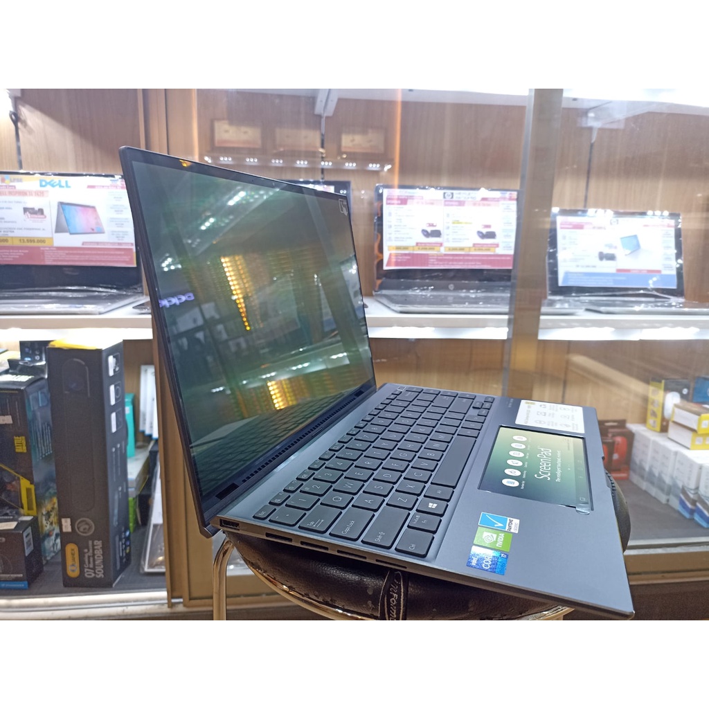 LAPTOP SLIM ASUS ZENBOOK 14X UX5400EG INTEL I7 1165G7 16GB 1TB MX450-2GB 14 WQXGA OLED TOUCH SCREENPAD WIN11PRO TERLARIS