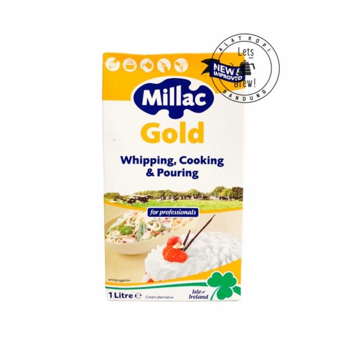 

Millac Gold Whipping Cream 1liter TERLARIS TERPERCAYA ORIGINAL