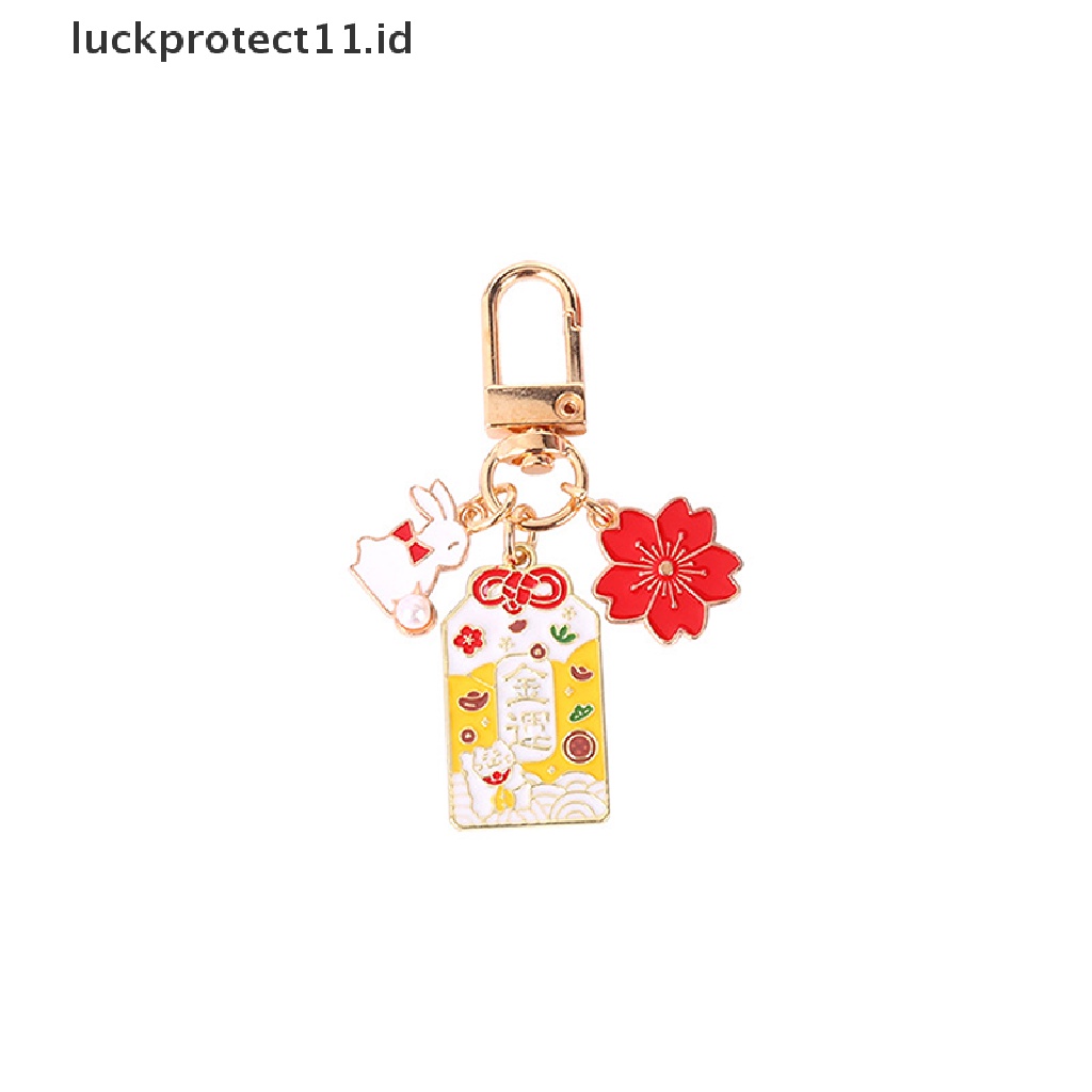 /Fashion Hot// Fashion// Dekorasi Kawaii Llaveros Originales Amulet Lucky Cat Japan Gantungan Kunci Mobil Keyrin.