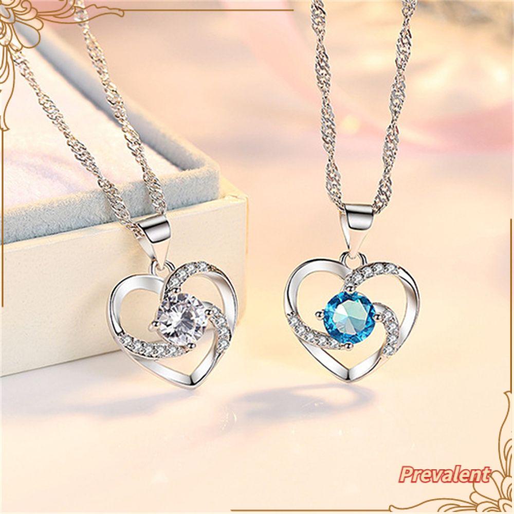 Preva Liontin Kalung Liontin Perhiasan Wanita Kualitas Tinggi Gaya Korea925 Sterling Silver