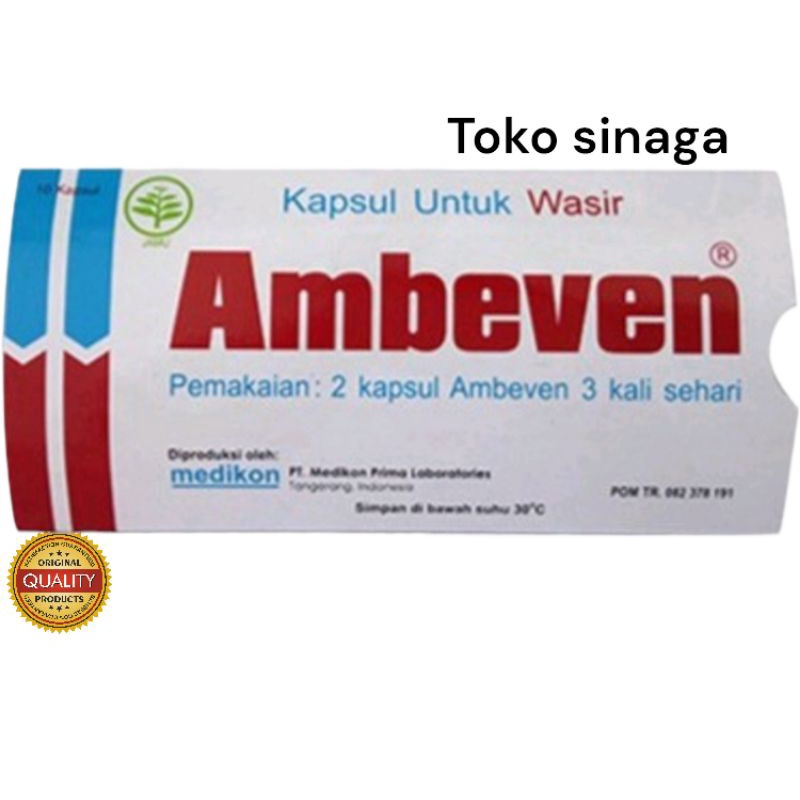 Ambeven 1 strip isi 10 kapsul.