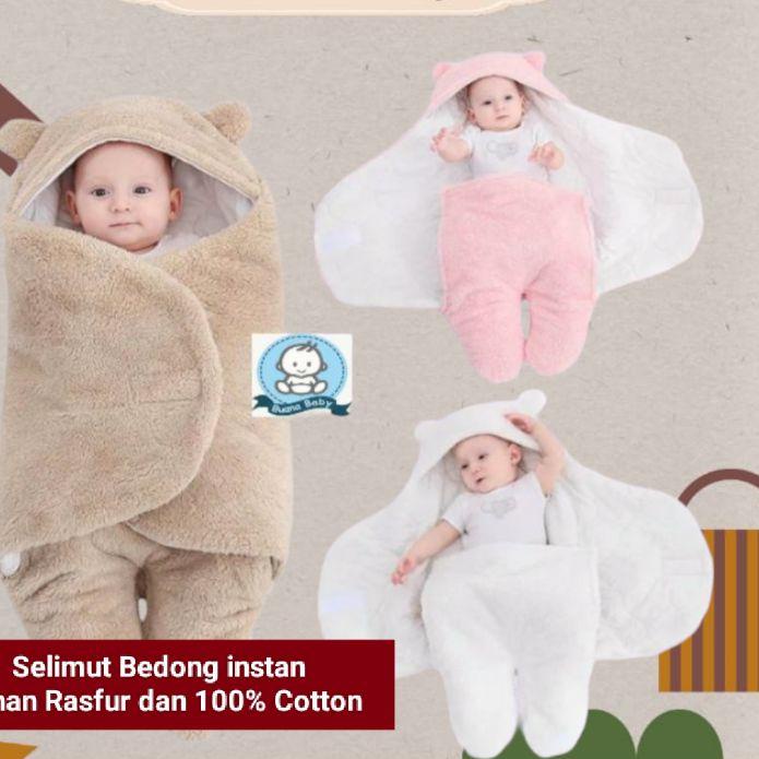 Diskon Selimut bayi karakter Bedong Baby Instan Blanket Selimut bulu bayi karakter