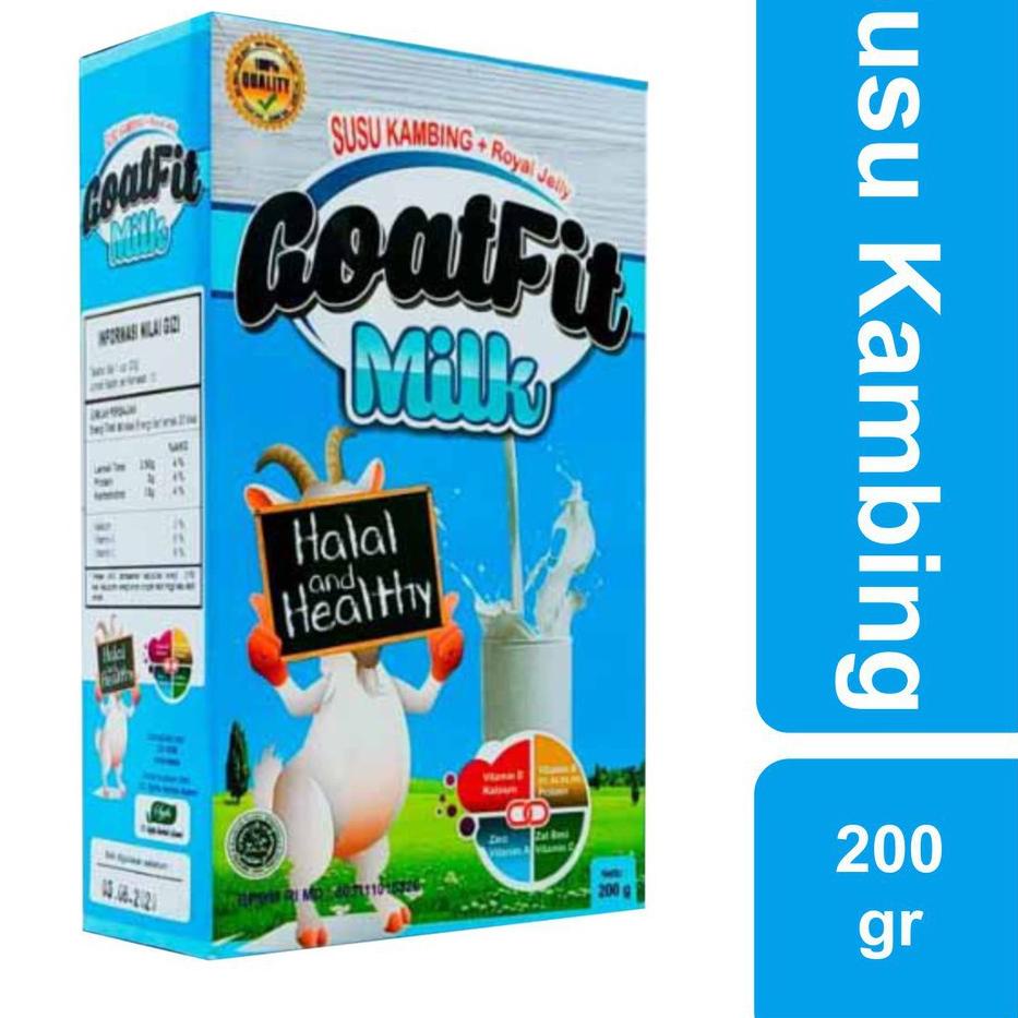 

Promo Goatfit Vanilla/Original | Susu Kambing + Royal Jelly Goat Milk New 200gr Bukan gomars
