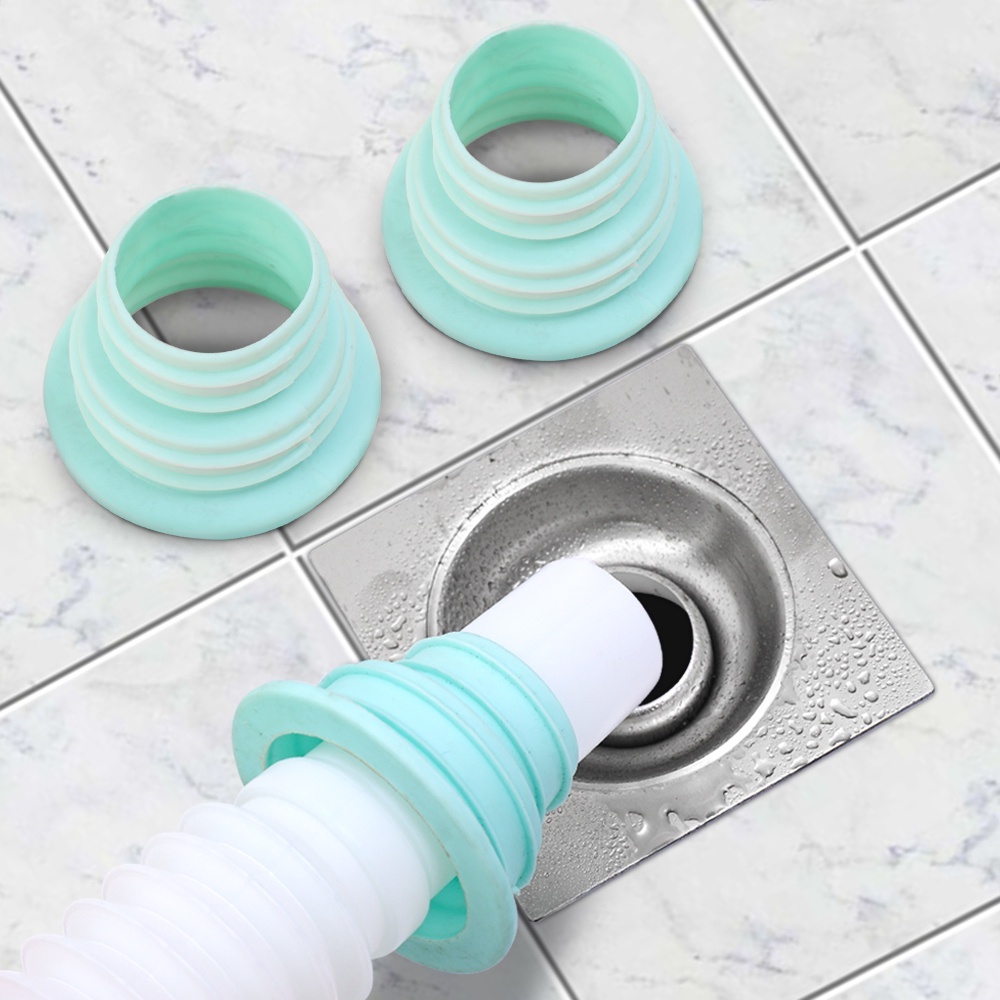 Kitchen Sewer Floor Drain Sealing Silicone Ring Washer Tank Selokan Kolam Floor Drain Ring Konektor Anti Bau Telescopic Sealing Stopper Pest Control