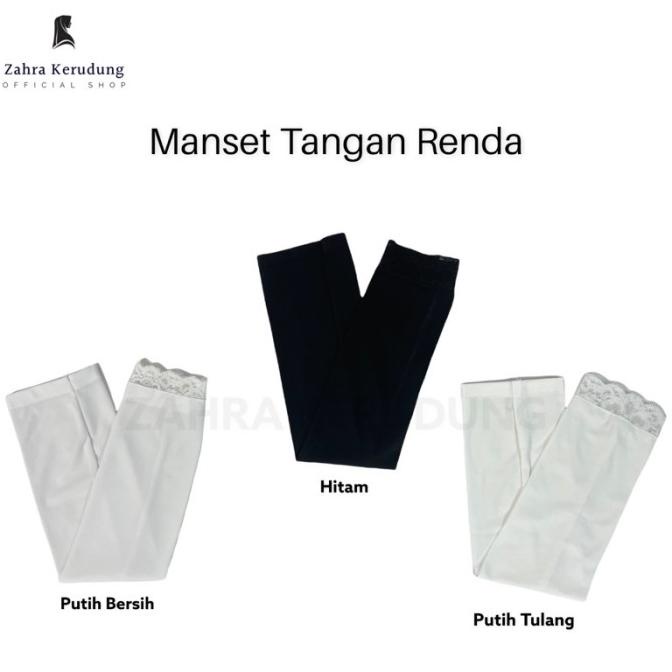 Premium Manset Tangan Renda Manset Lengan Muslim Wanita Hijab