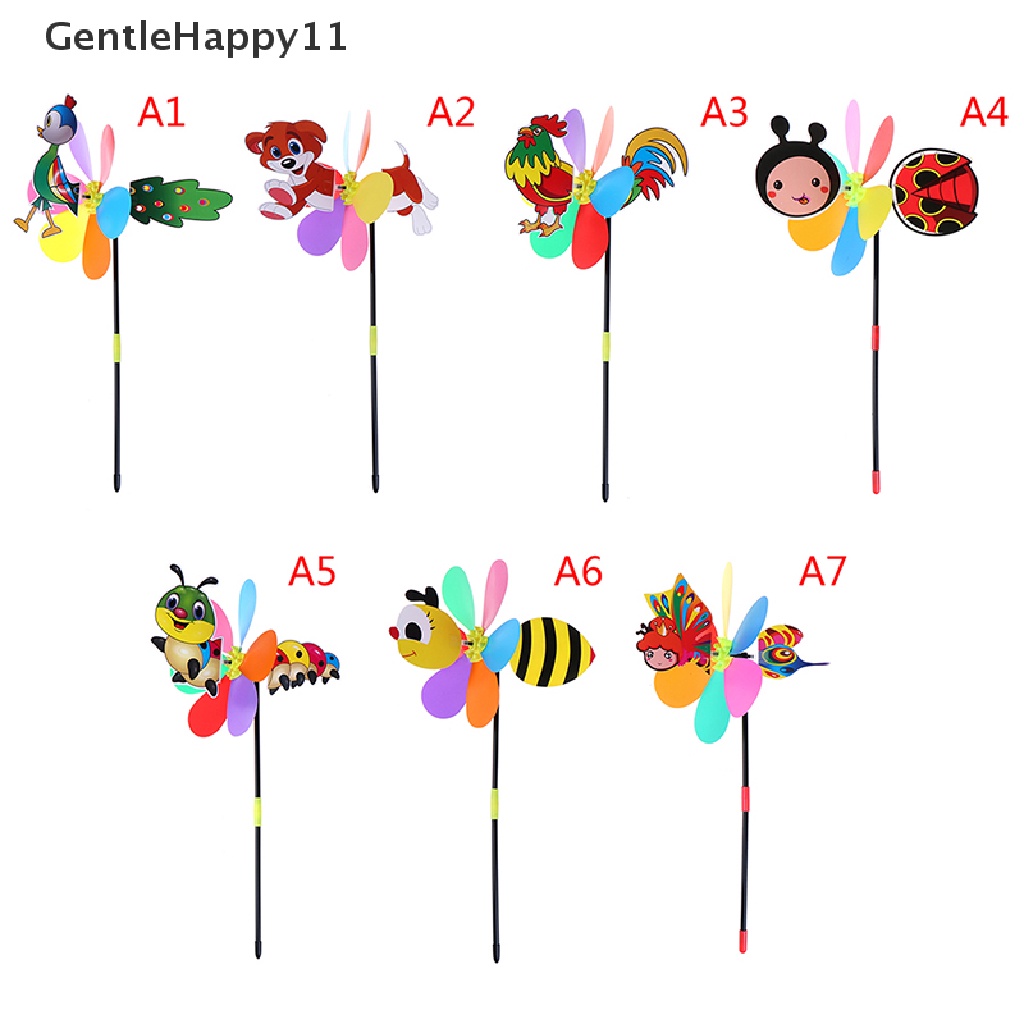 GentleHappy Colorful Cartoon Animal Windmill Wind Spinner Home Garden Yard Outdoor Decor  id