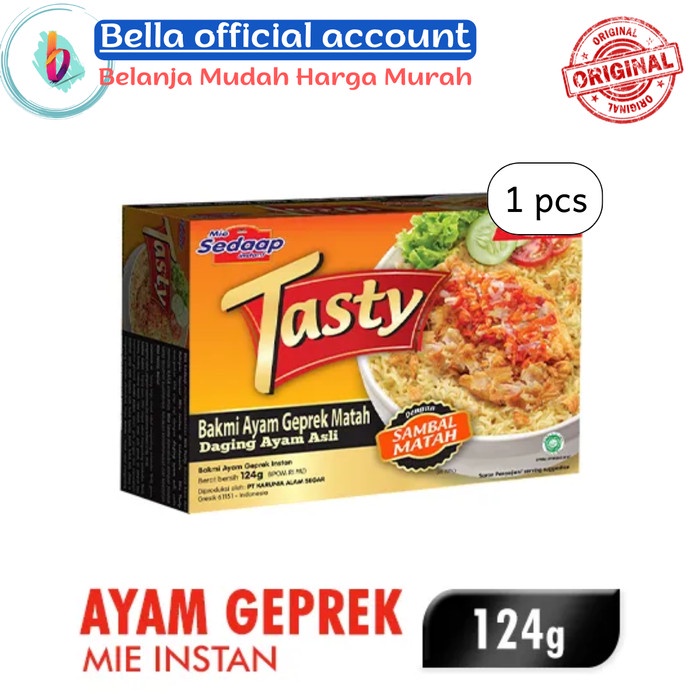 

SEDAAP Tasty Bakmi Ayam Geprek Matah Mie Instan 124 gr