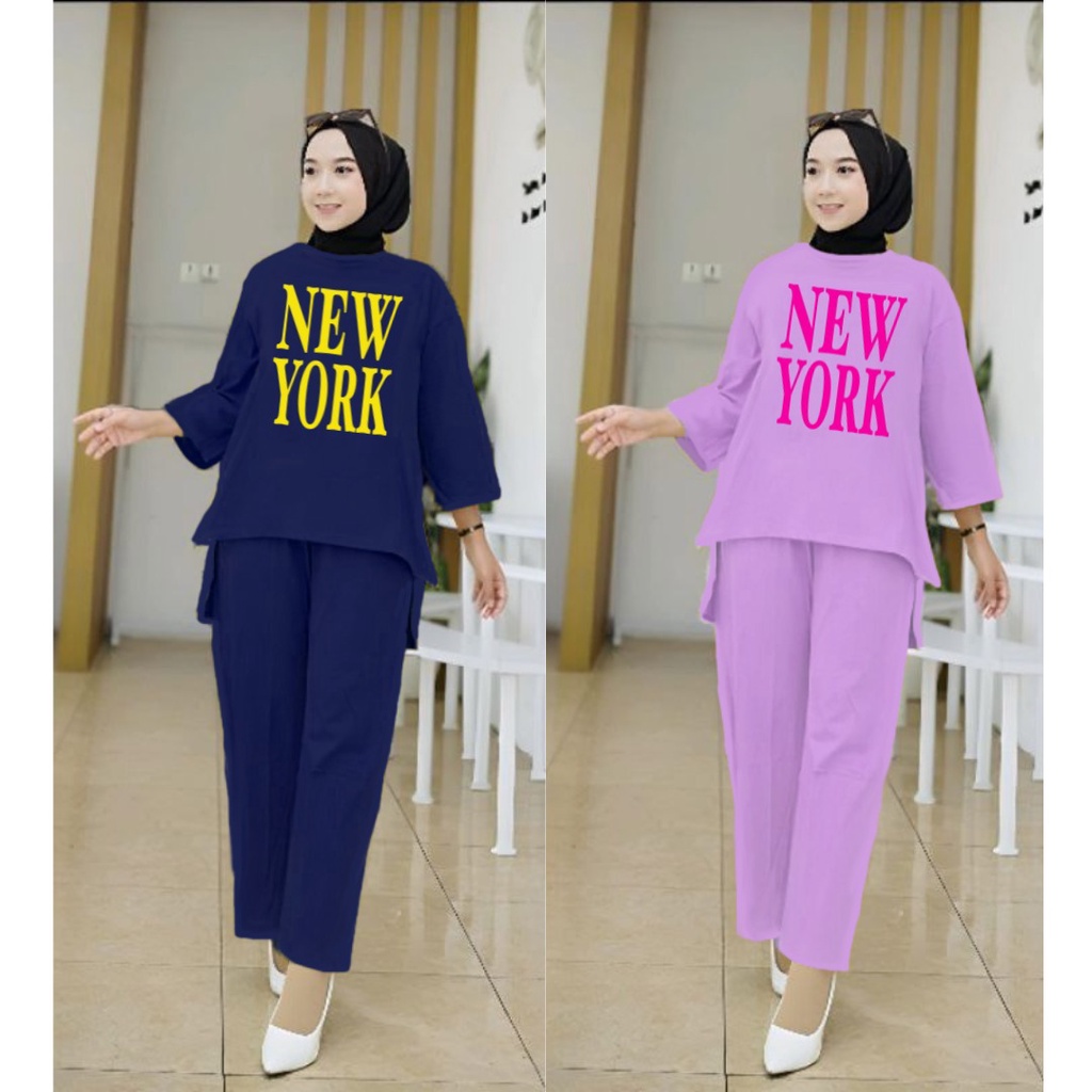 Setelan Tunik NewYork/Fashion Muslim Senyawa