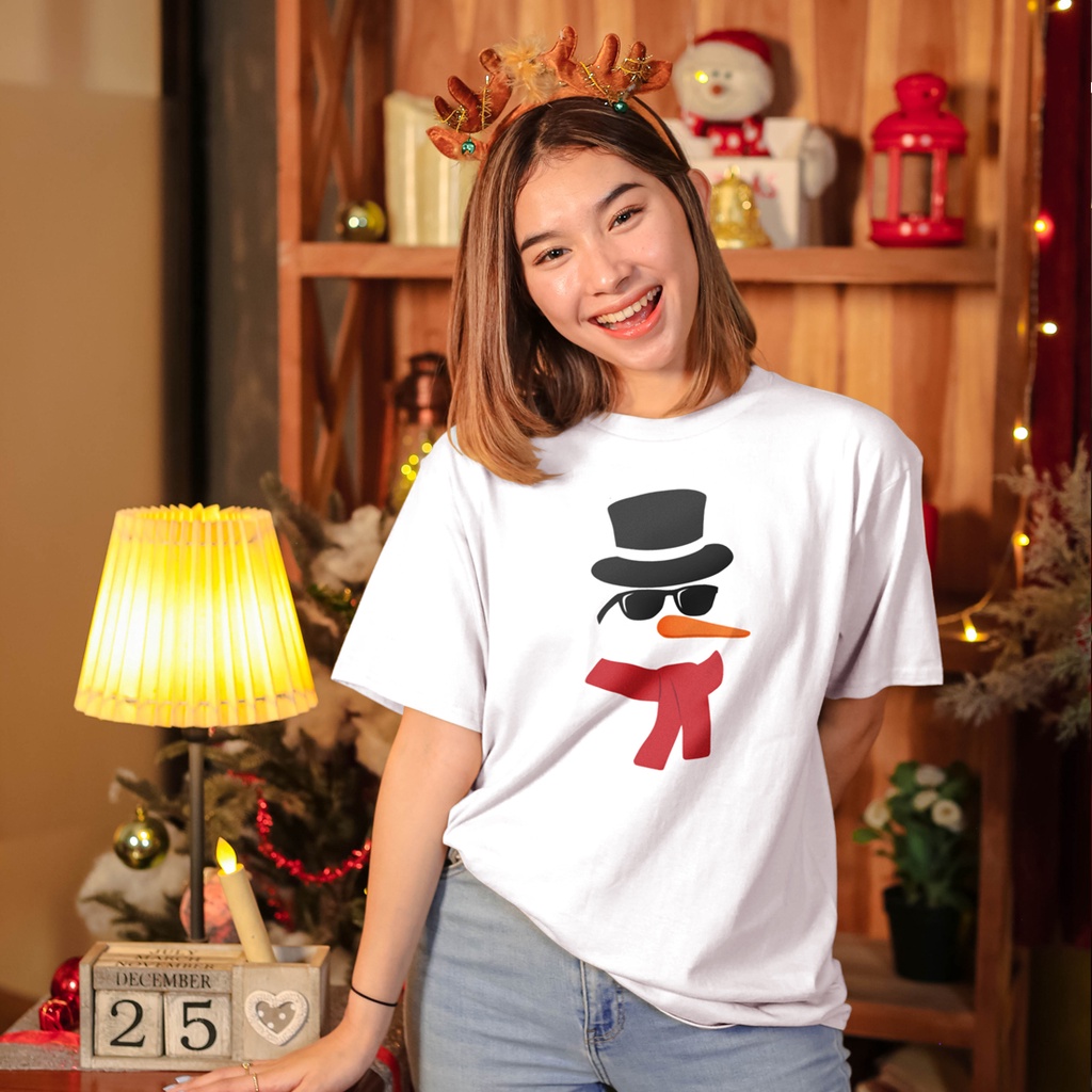 Kaos Distro Snowman Edisi Natal New States Apparel Premium Pria dan Wanita