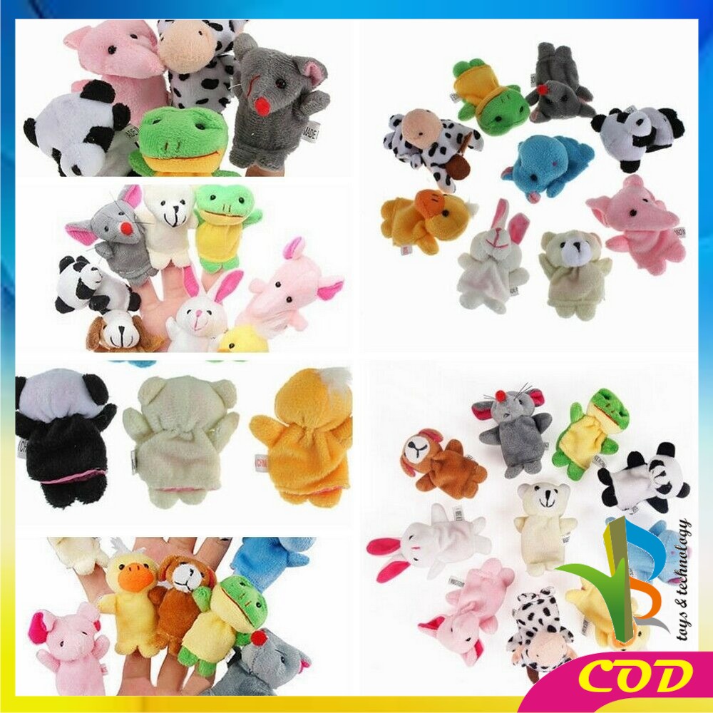RB-M8 Boneka Jari Mainan Anak Bayi Finger Puppet Mainan Edukasi Boneka Tangan Karakter