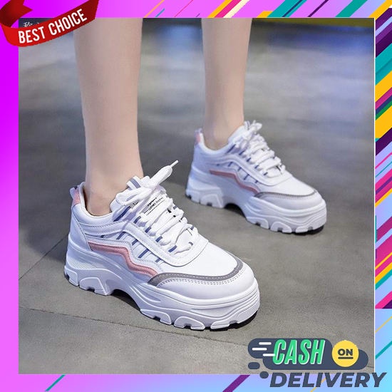 Sneakers Wanita Sneaker Anak Perempuan Laki Asli Korea Srs Model Kekinian Sepatu Keren Sekolah Polos
