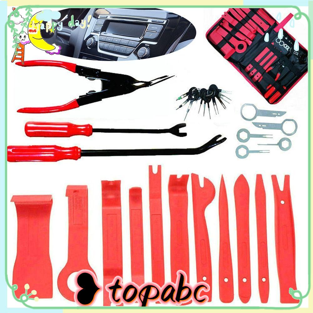 Top 31pcs Pemasang Alat Pelepas Panel Mobil Bermanfaat Hand Tool Sets Trim Panel Clip 31buah Open Pry Speaker Bongkar Pasang