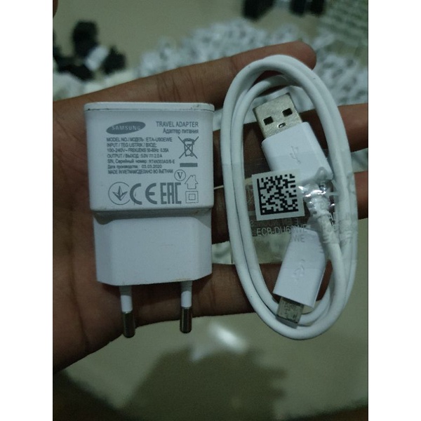 charger original bawaan hp samsung 2A