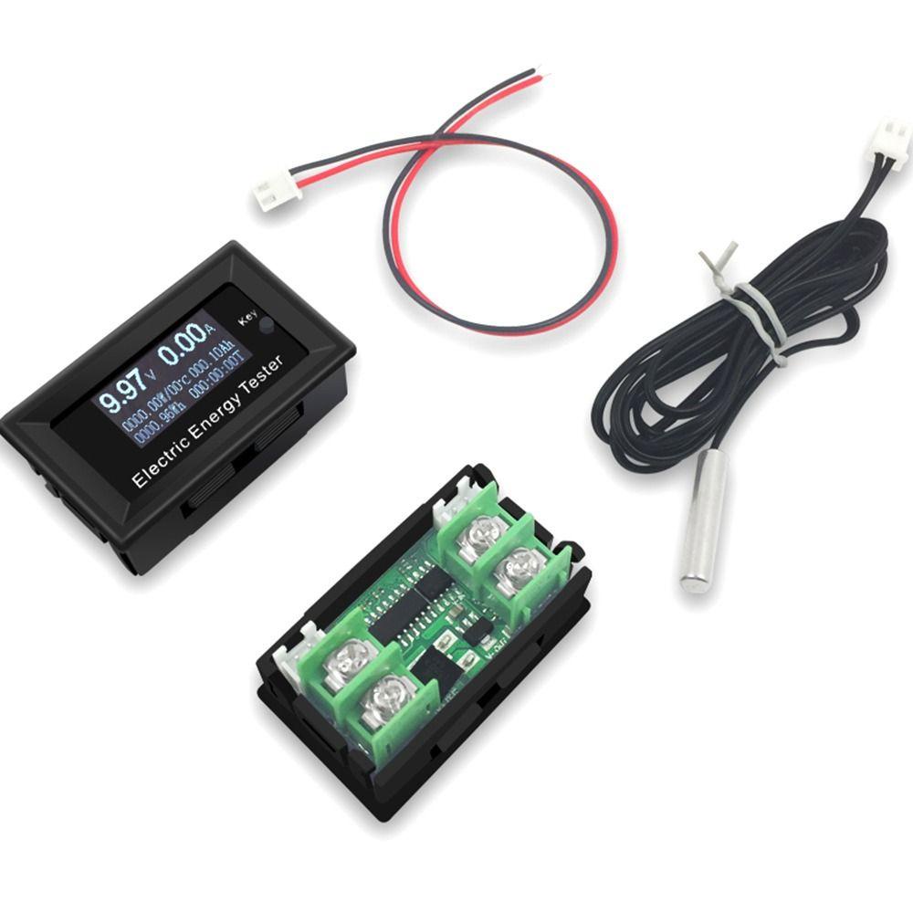 Solighter Digital Voltmeter Ammeter LCD Display DC 150V/20A 3KW Wattmeter Volt Tester Kapasitas Arus
