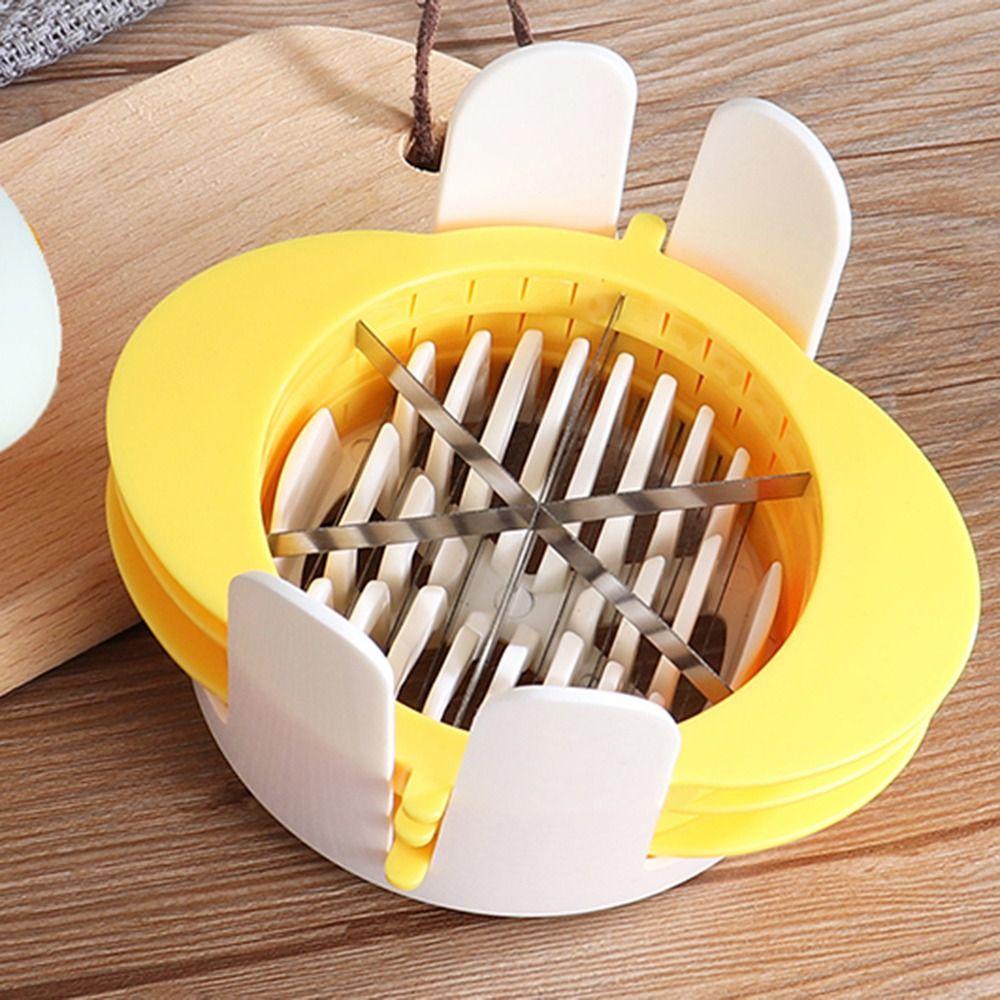 Rebuy Egg Slicer Garnish Telur Rebus Keras Dapur Multifungsi Stainless Steel Wire Splitter