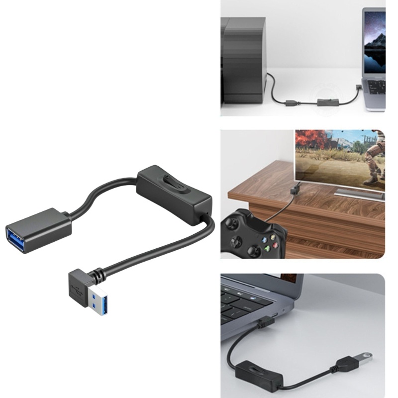 Zzz Kabel Extender USB 3.0 Transfer Data Tinggi Dengan Saklar Untuk Komputer PC Lampu USB