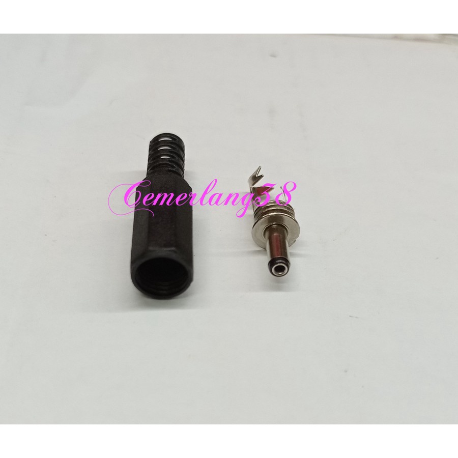 Jack DC buntut 3.5mm x 1.35mm Pria DC Power Socket Jack Solder Connect