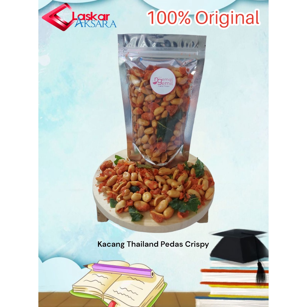 

Snack Kacang Thailand Pedas Crispy Daun Jeruk / Premium