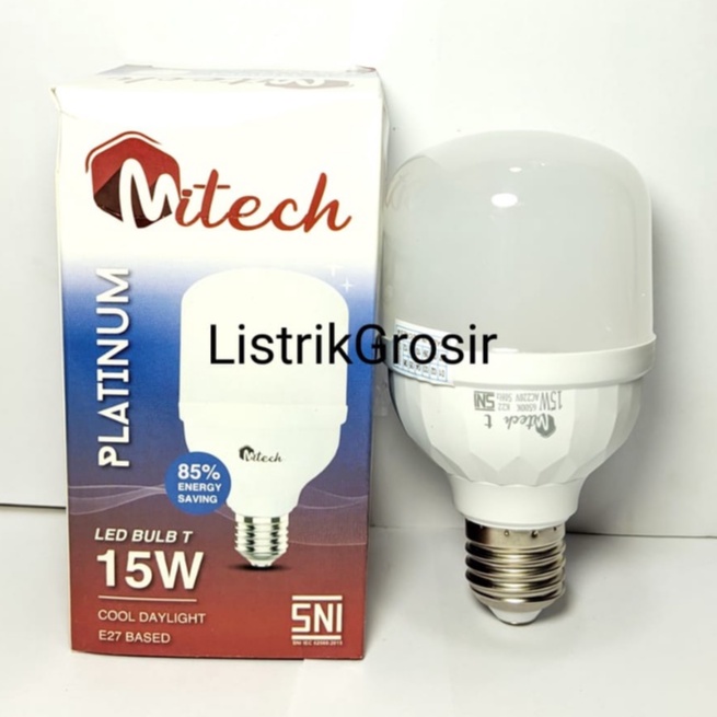 Capsule Lampu Led MITECH PLATINUM T Bulb 15w 15 Watt Bohlam Led Kapsul