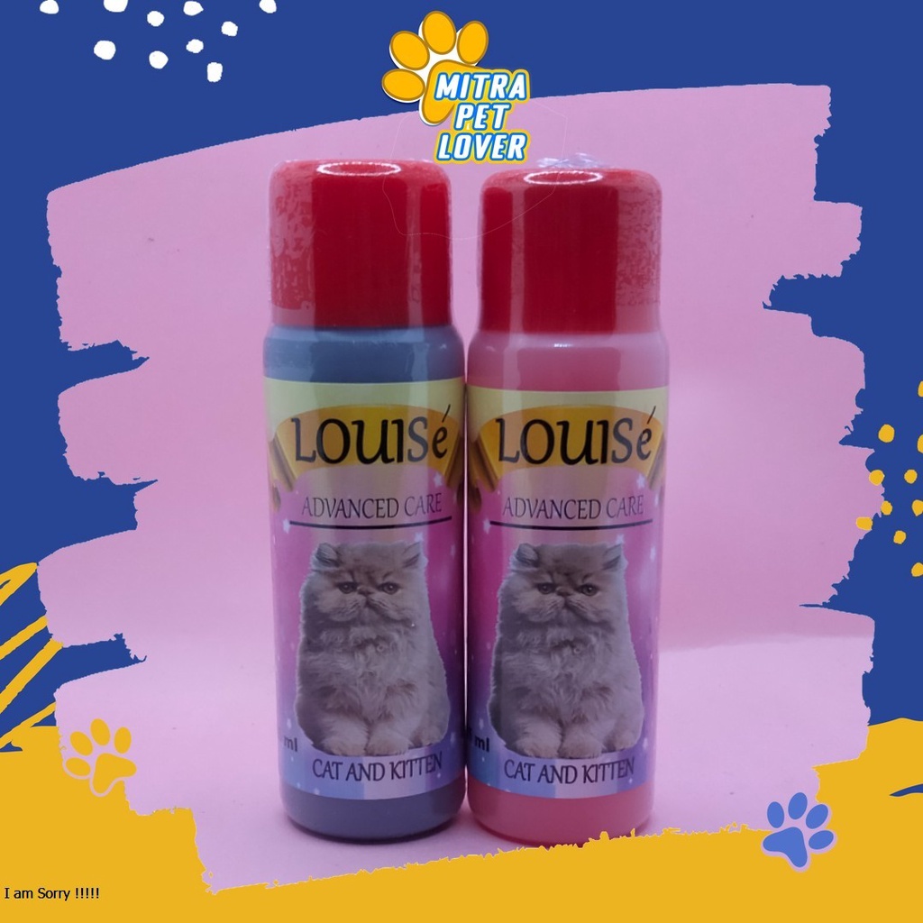 SHAMPO KUCING - LOUISE CAT SHAMPOO 125 ML ORIGINAL - MELEMBUTKAN MENGUATKAN BULU KUCING KITTEN KITY JADI WANGI SEHAT - LOUISECAT - PET ANIMAL HEALTHCARE AND VETERINARY TAMASINDO OBAT KESEHATAN DAN VITAMIN TERNAK HEWAN BINATANG PELIHARAAN MITRAPETLOVER